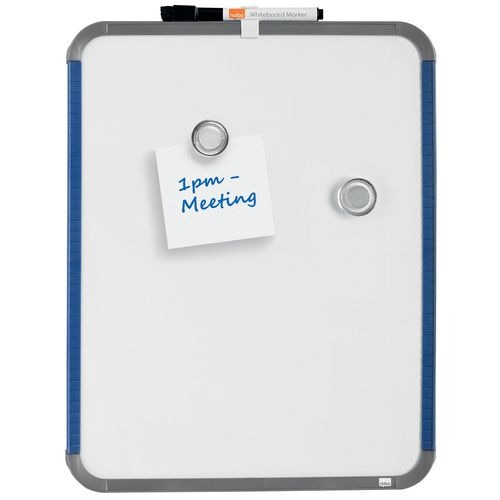 Nobo QB05442A Standard Melamine Magnetic Whiteboard 28 x 36 cm