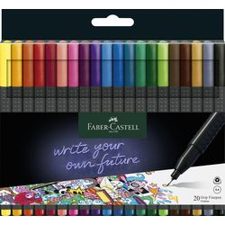 Hienolinjainen faber-castell grippi harmaa