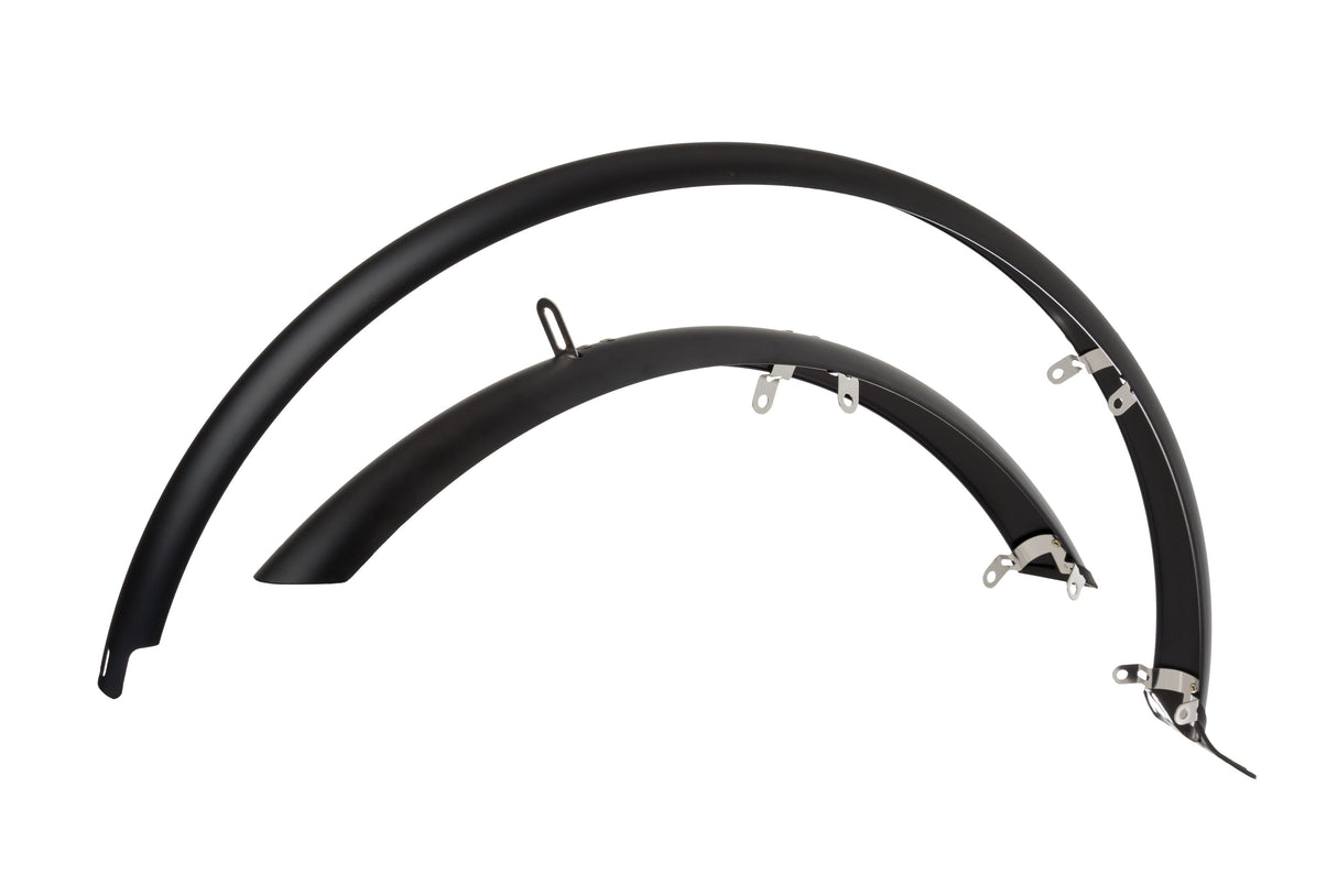 Fender de plástico de roda ensolarada Conjunto de 28 polegadas KS 45 mm Matt preto