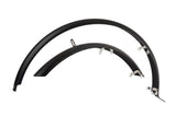 Fender de plástico de roda ensolarada Conjunto de 28 polegadas KS 45 mm Matt preto