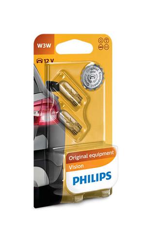 Philips lamp with glass base indicator lamp 12v 3w