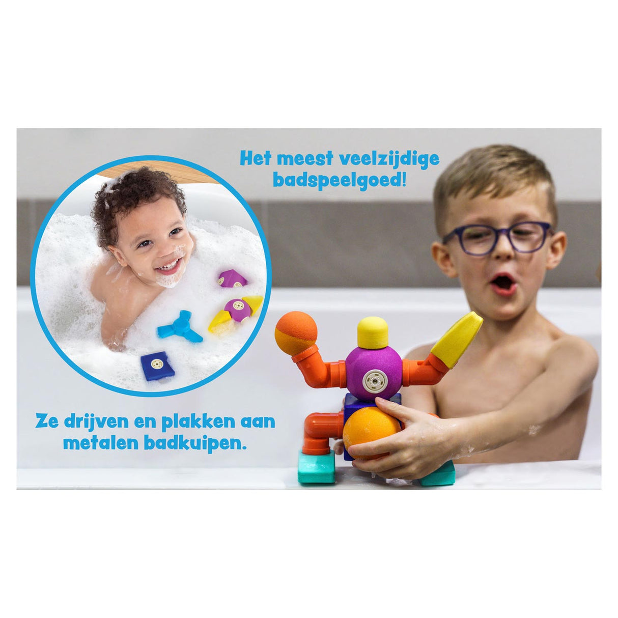 Blockaroo magnetic foam blocks robot box, 10dlg.