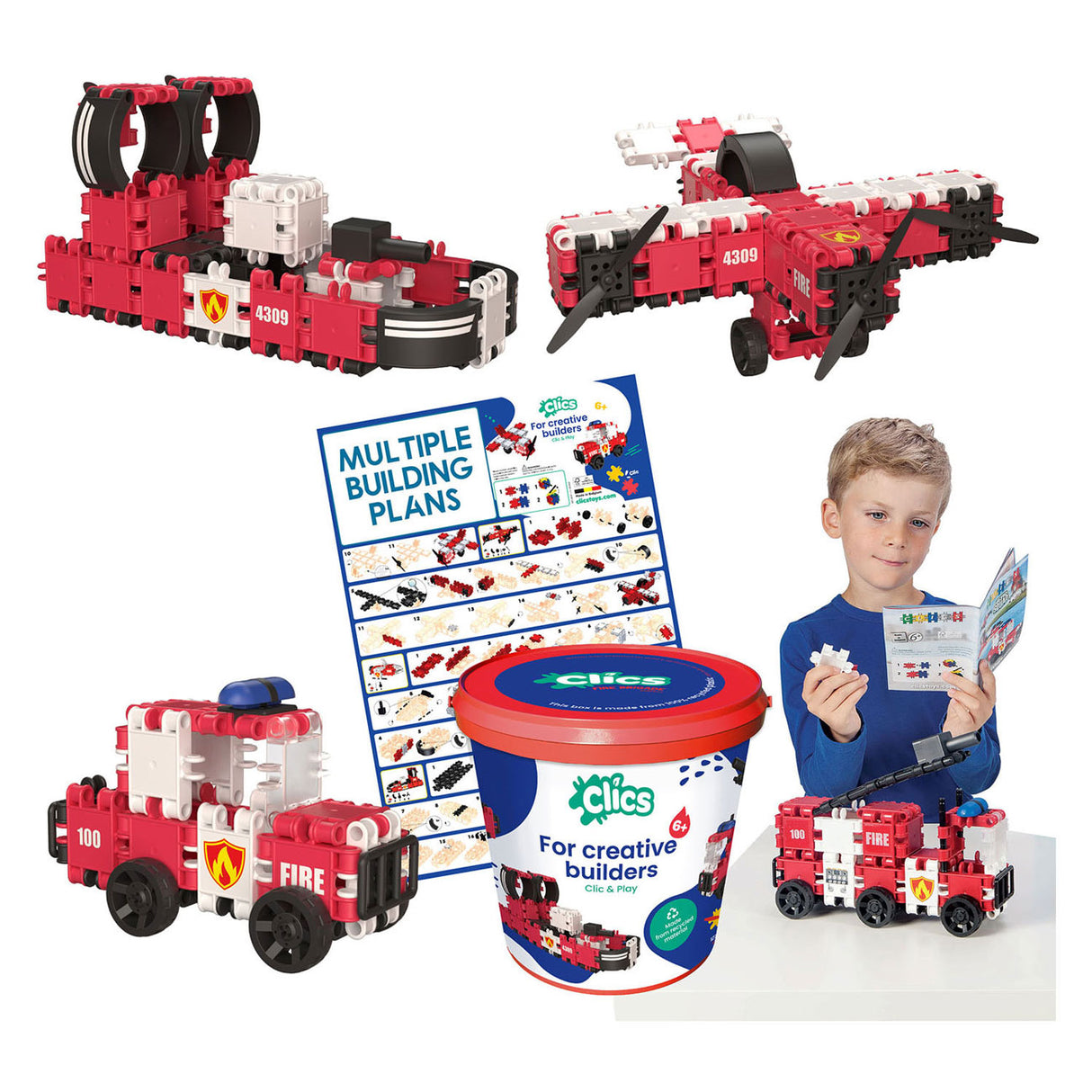 CLICS Building blocks fire brigade in Emmer