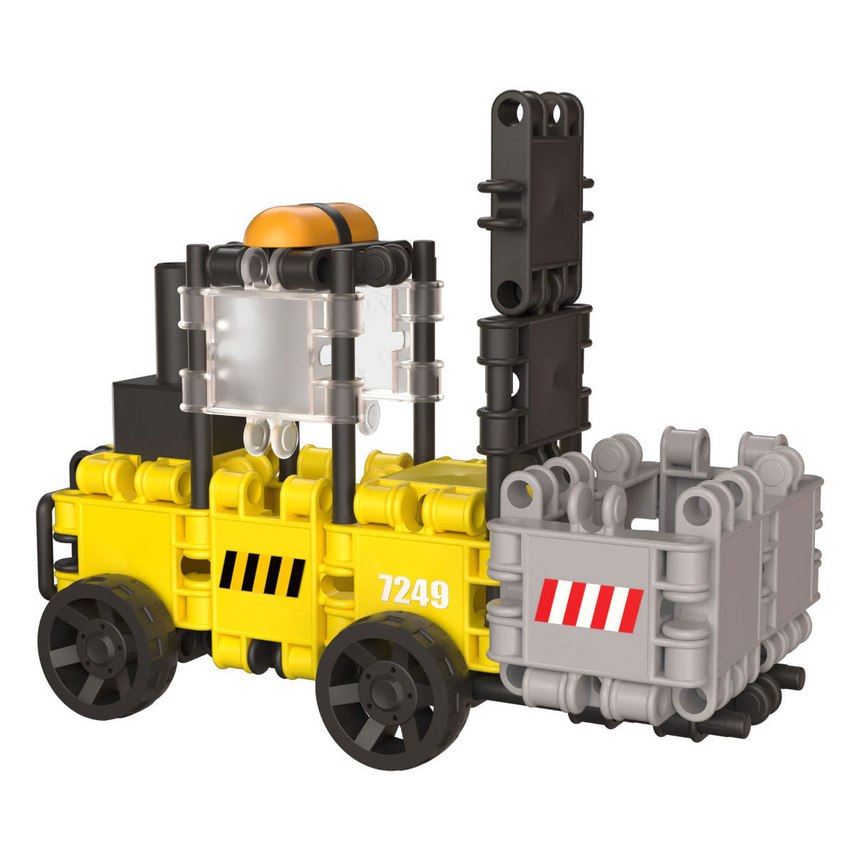 Clics building blocks work vehicles in bucket - 123 pcs.