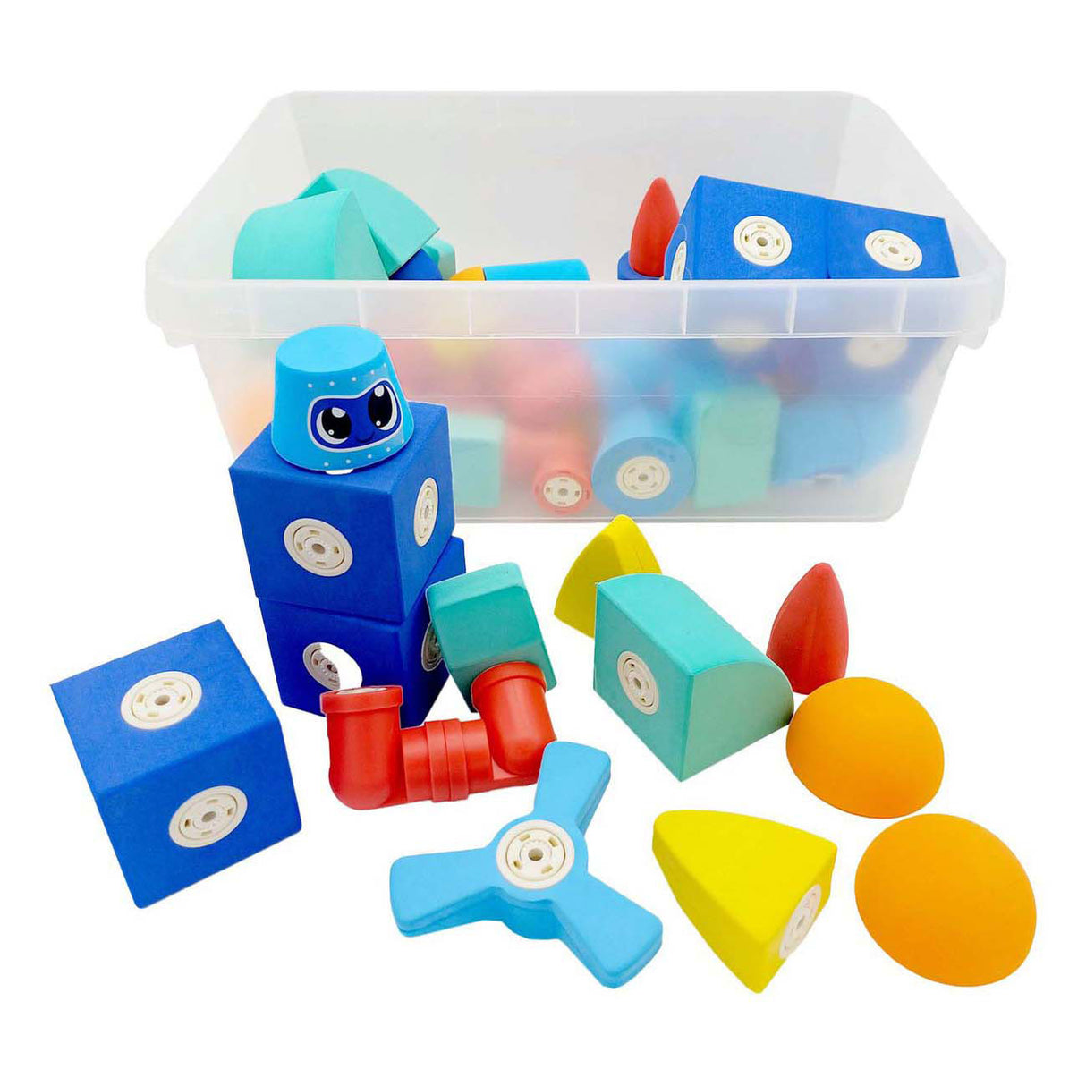 Blockaroo magnetische foam blokken, 60dlg.