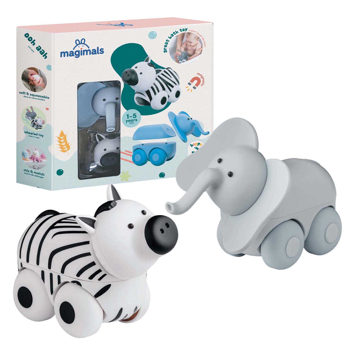 Clics magimals wheely safari box - 6 pcs.