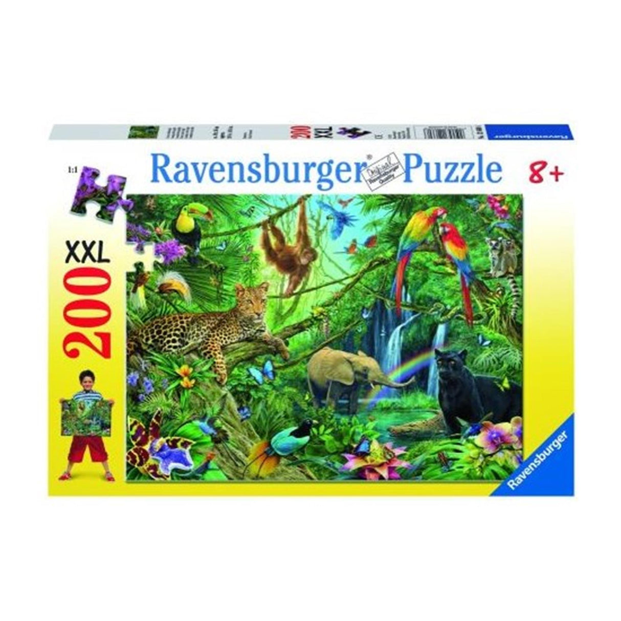 Ravensburger -Puzzle -Tiere im Dschungel 200 Teile xxl