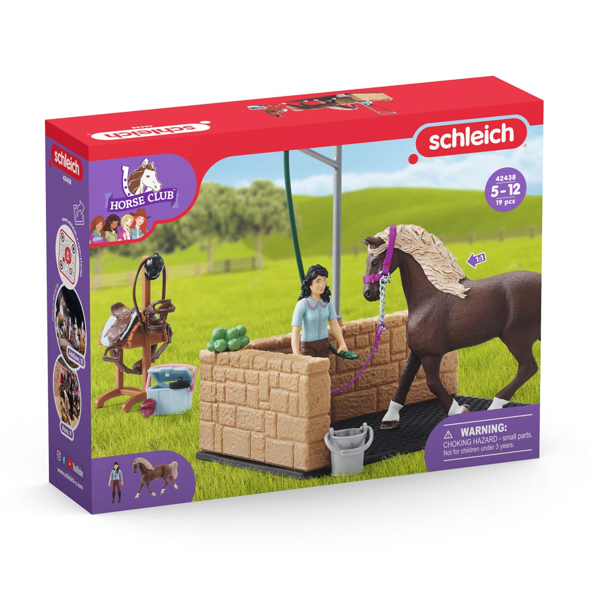Schleich HORSE CLUB Horse wash box with Emily and van Hor 42438