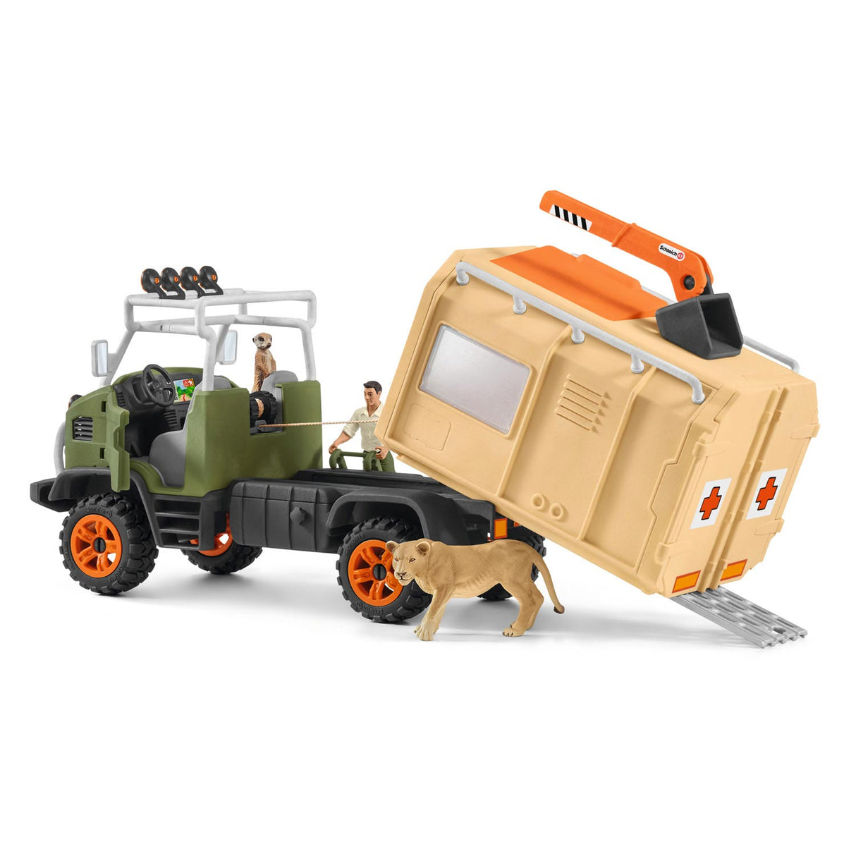 Schleich divoký život velký život auto pro zvířata 42475