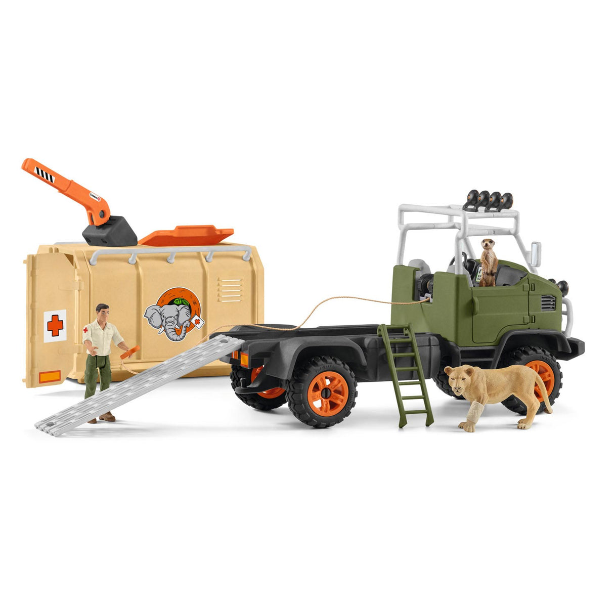 Schleich divoký život velký život auto pro zvířata 42475