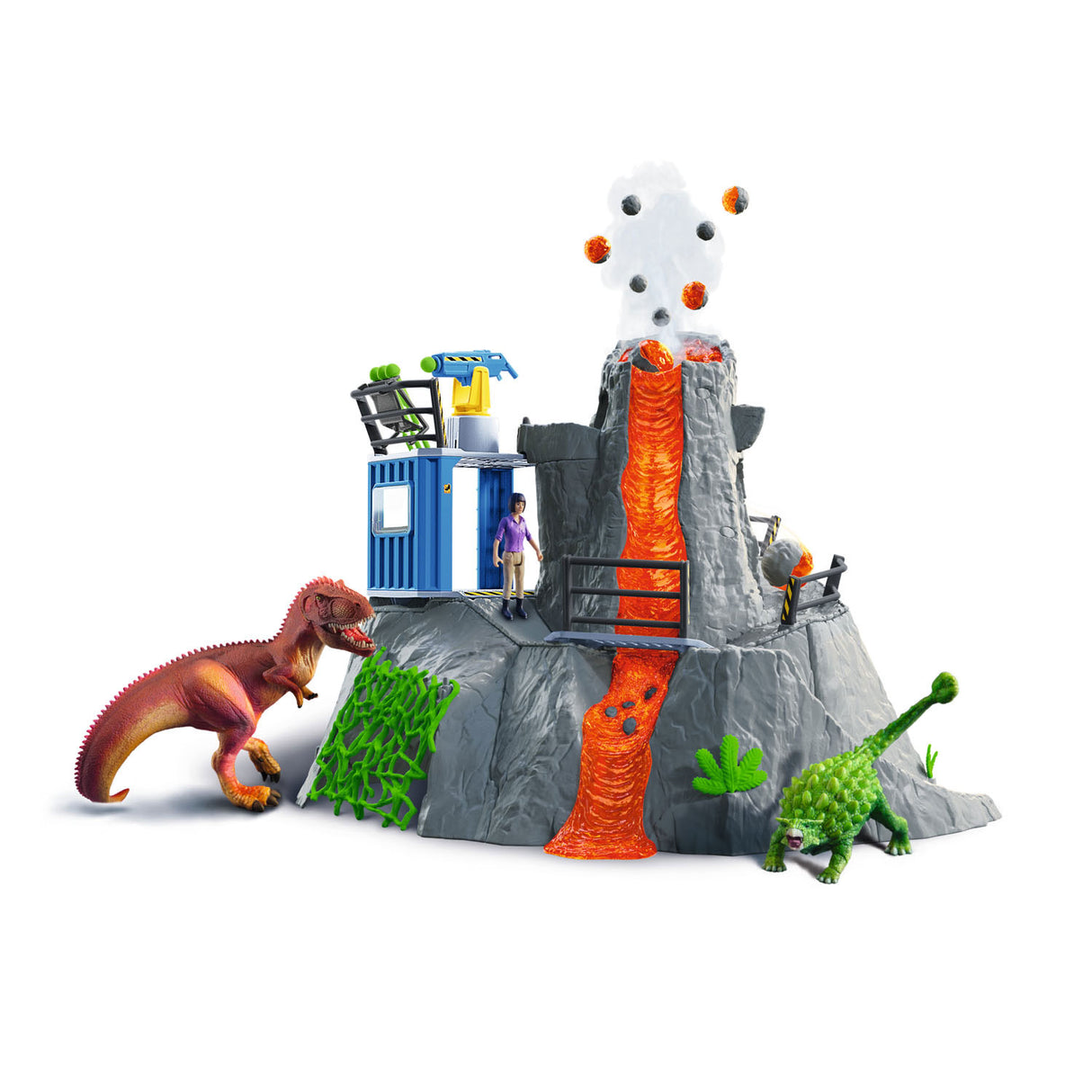 Schleich dinosaurier stora vulkanexpedition 42564