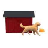 Niche pour chien du monde agricole Schleich avec golden retrievers 42722
