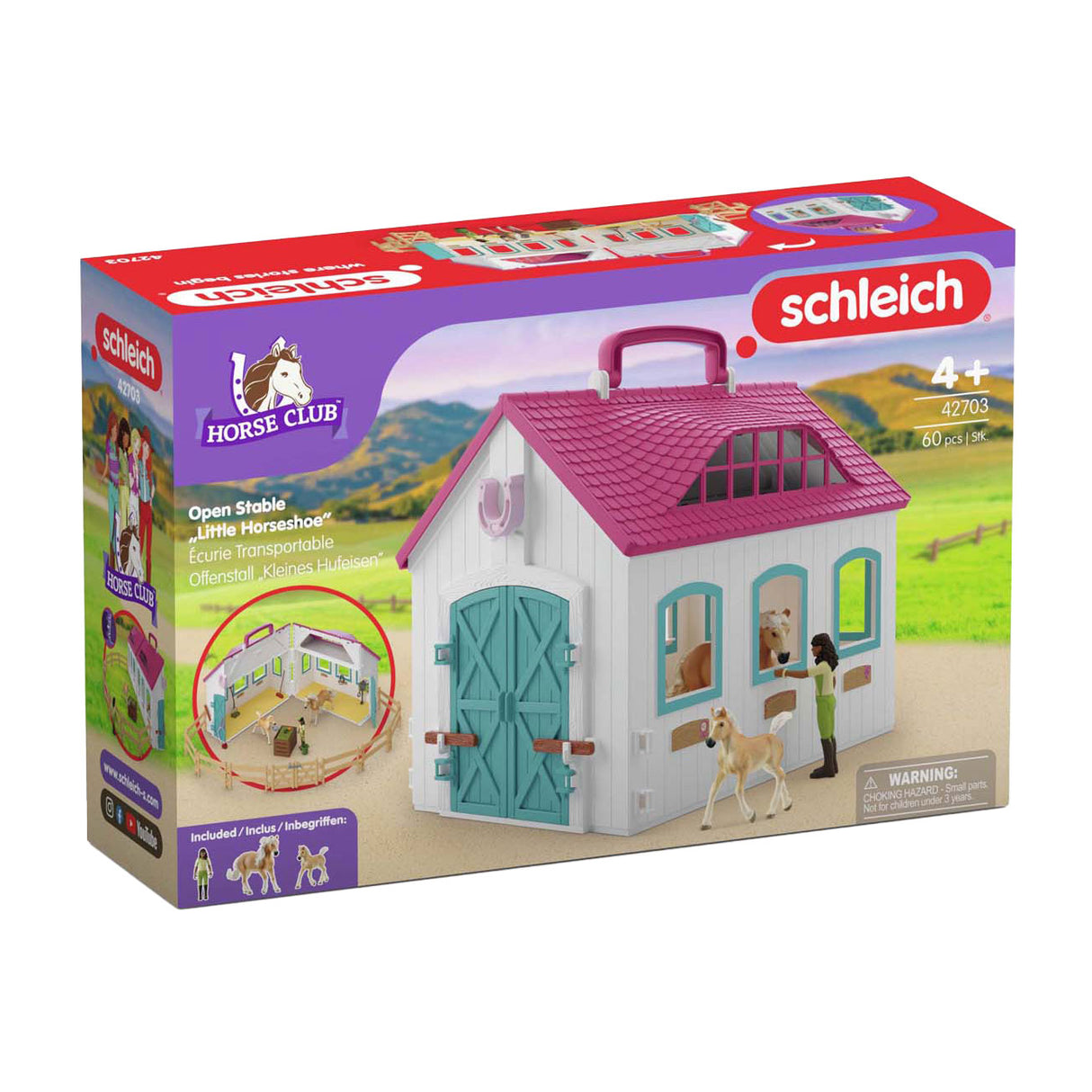 Schleich 42703 Open Stable Little Horseshoe