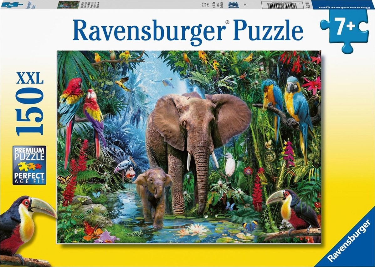 Ravensburger - Elefántok a dzsungelben 150 db XXL
