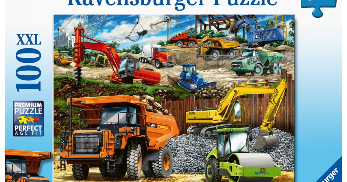 Ravensburger - Construction Vehicles 100 pcs. XXL