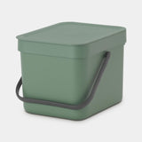 Brabantia sort go waste bin 6l green