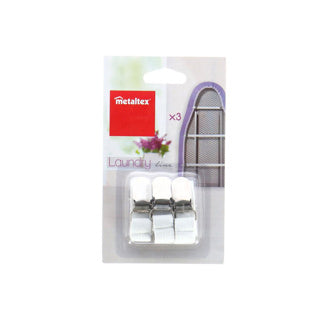 Abrazaderas de cubierta de hierro Metaltex | 3 piezas