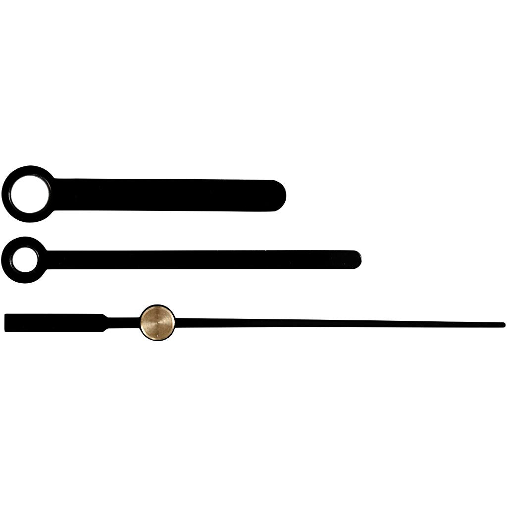 Creativ company hands, hole size 4+6 mm, black, 1 set