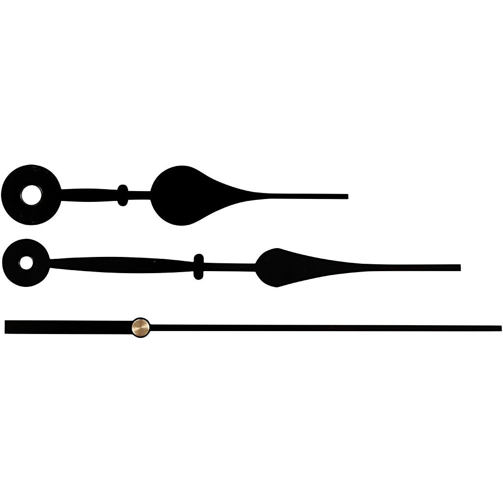 Creativ company hands, hole size 4+6 mm, black, 1 set
