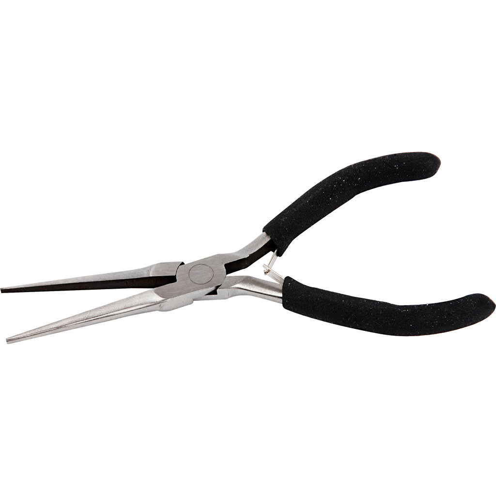 Creativ company long flat nose pliers, l: 55 mm, w: 2-6 mm, 1 piece