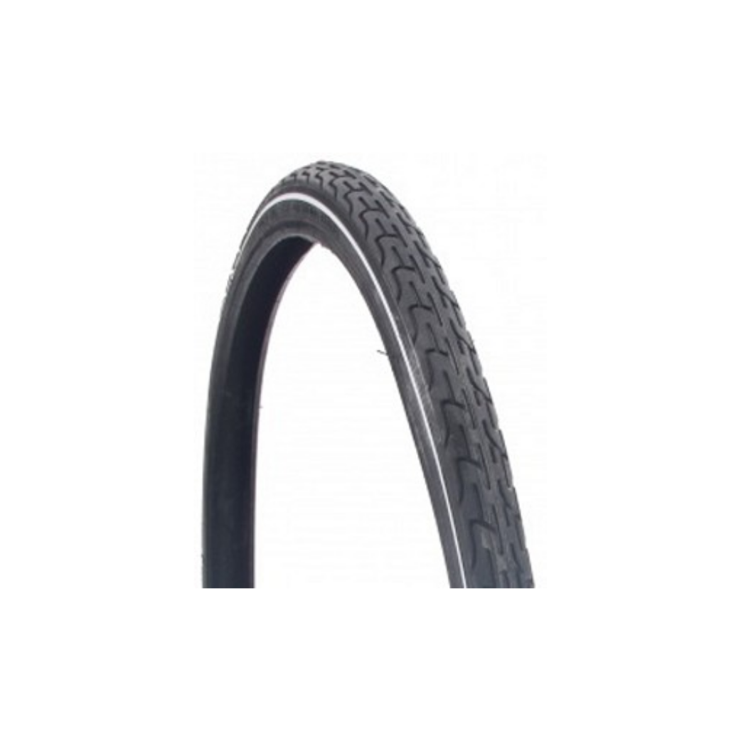 Deli tire, black with white line, 28x1 5 8x1 3 8, Etro 37-622