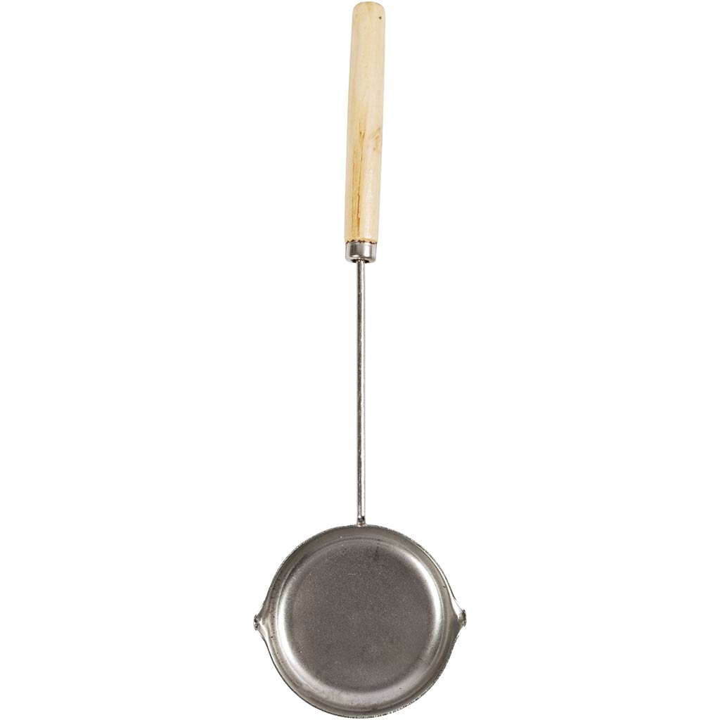 Tin pouring and melting pan, d: 16 mm, l: 26 cm, d 6.5 cm, 1 piece