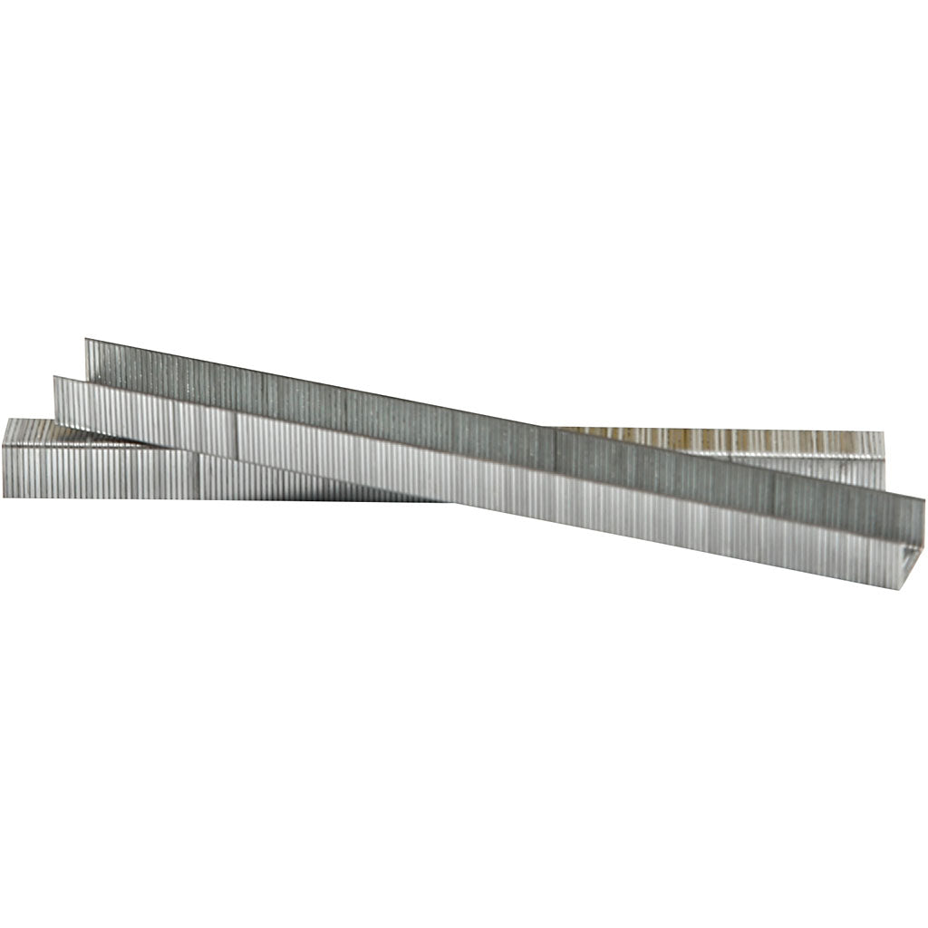 Staples, h: 8 mm, w: 10.5 mm, thickness 0.7 mm, gray, 1000 pieces 1 box