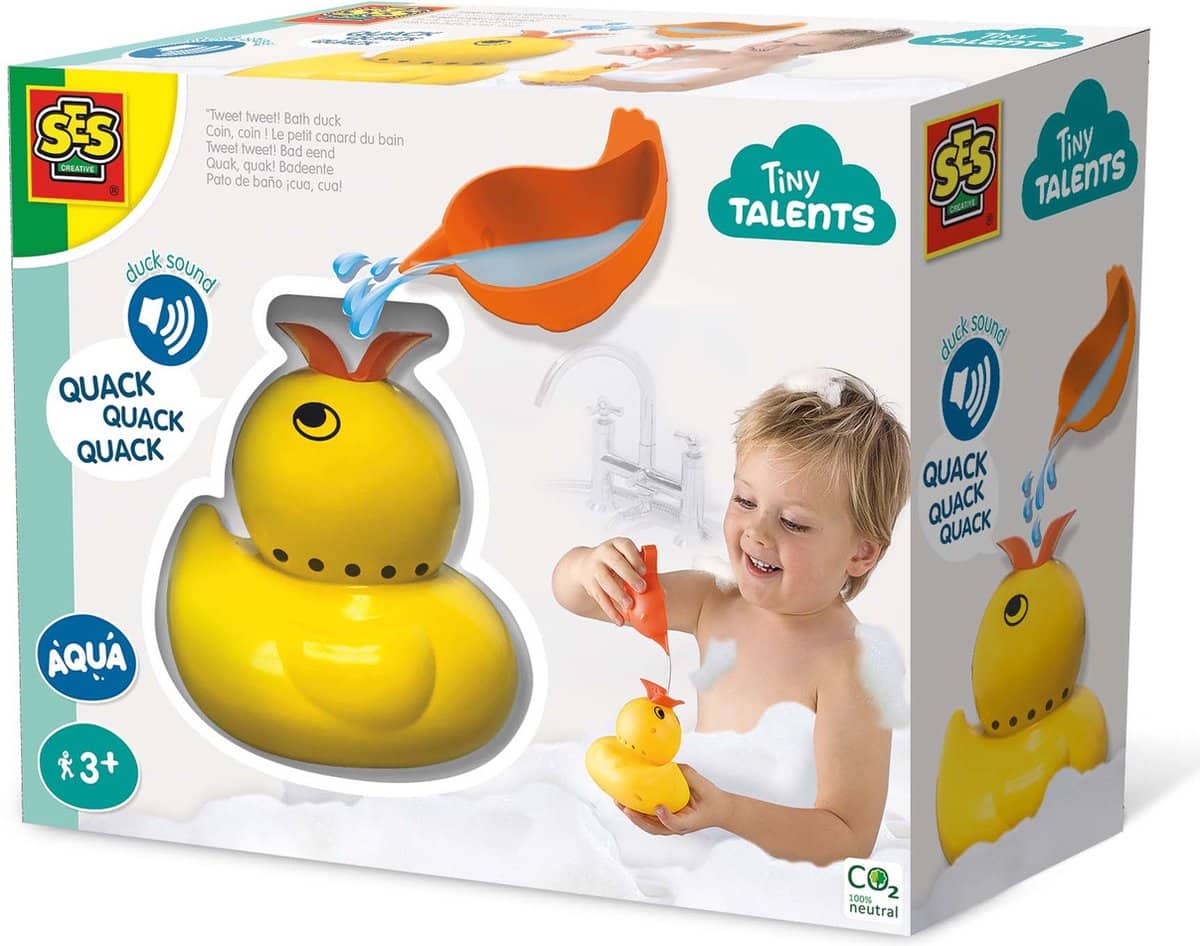 Ses klengen Talenter Tweet Tweet Schlecht Enten Bad Spillsaachen mat Scoop