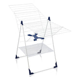 Leifheit 81409 classic 250 flex drying rack white blue
