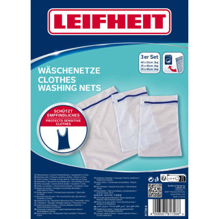 Leifheit 81726 tvättväskor 3 stycken vitblå