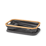 Brabantia folding laundry basket, 40l - pepper black