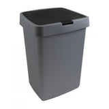 Sunware delta waste bin with lid 25l silver gray