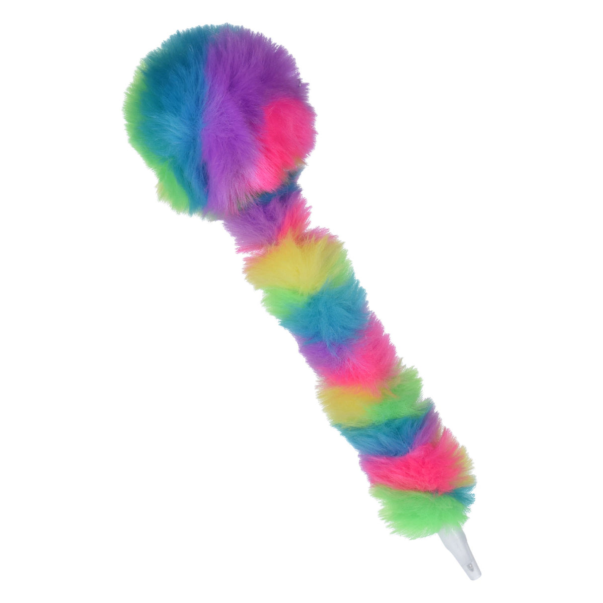 Plush rainbow ballpoint pen