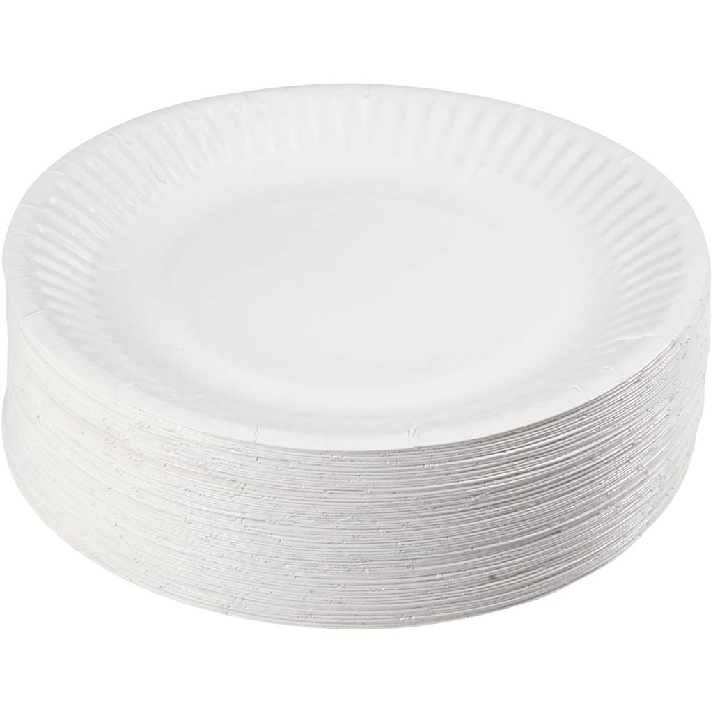 Paper plate, d 15 cm, 100 pieces 1 box