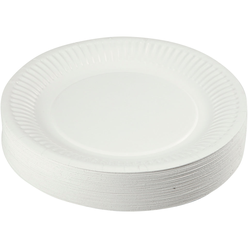 Paper plate, d 18 cm, 100 pieces 1 box