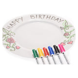 Porcelain markers, 6st.