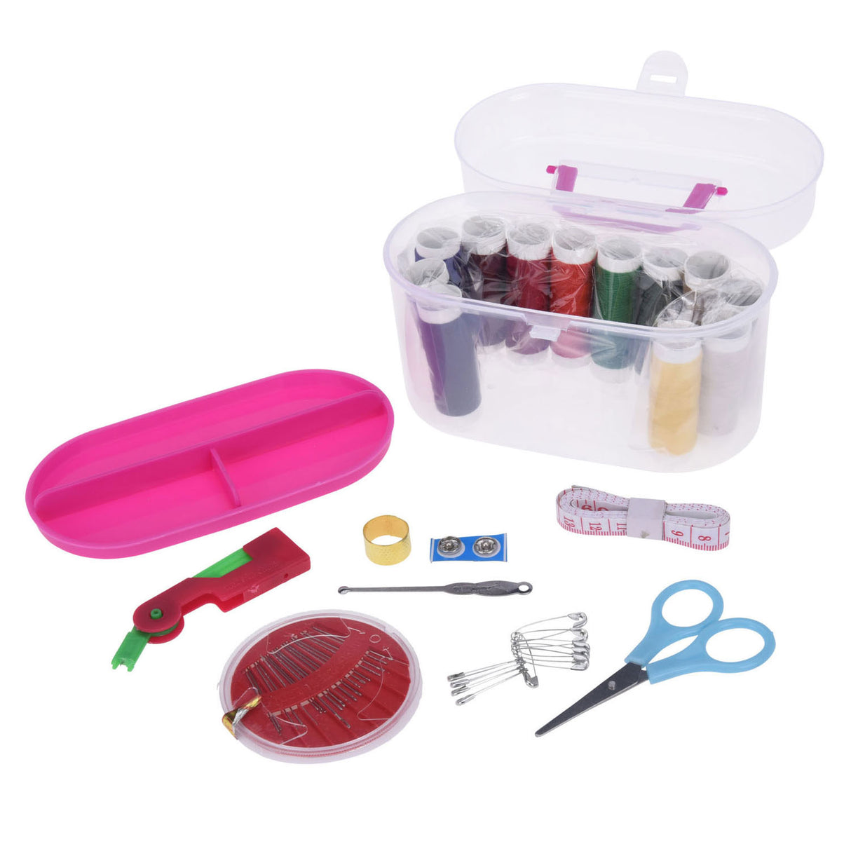 Sewing box with sewing kit, 50 pcs.