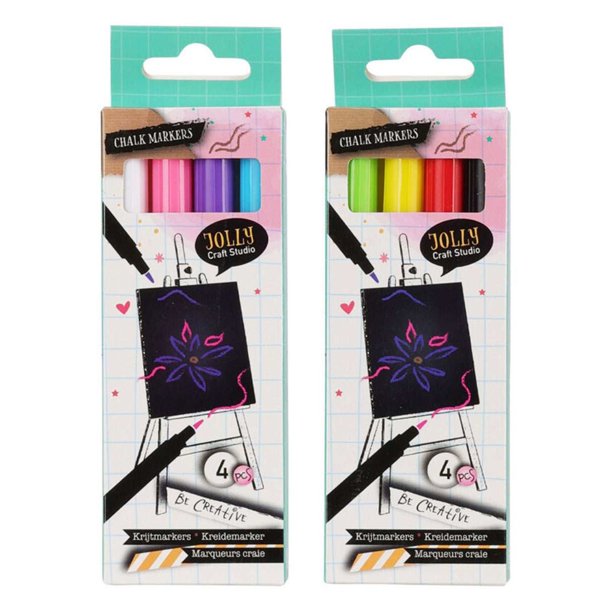 Chalk Markers, 4: a.