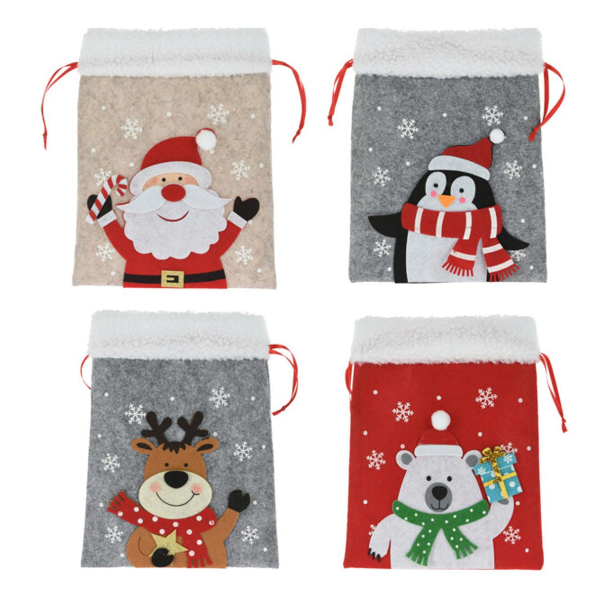 Felt Christmas character pouch