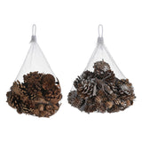 Consiels de pin avec écorce d'arbre