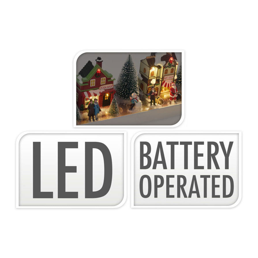 Vila de Natal com LED Set, 17dlg.