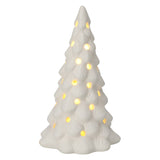 Porcelain Christmas tree with LED, set of 6