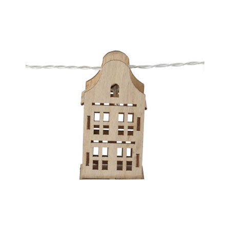 Light garland LED with 10 houses, 150 cm