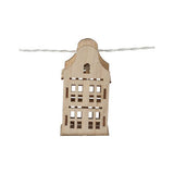 Light garland LED with 10 houses, 150 cm