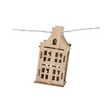 Light garland LED with 10 houses, 150 cm