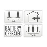 Silver Brao 40 LED WHOM WHITE, 195cm