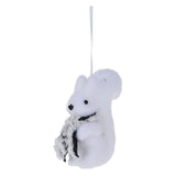 Christmas tree ornaments winter animals, set of 24