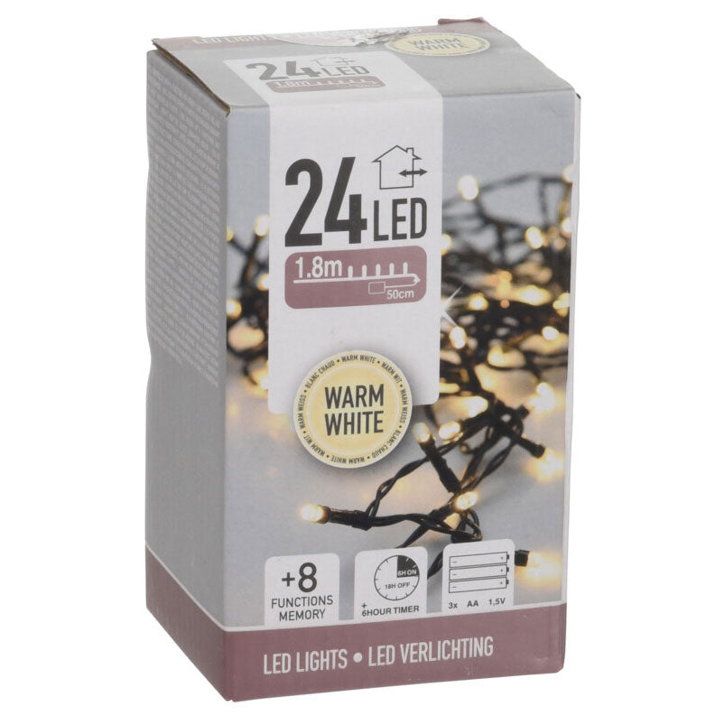 LED lighting 24 Warm white, 180 cm