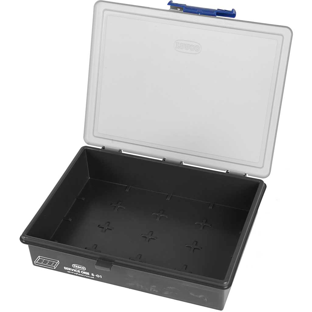 Raaco opslag box, afm 24,1x19,5x5,6 cm, 1 stuk