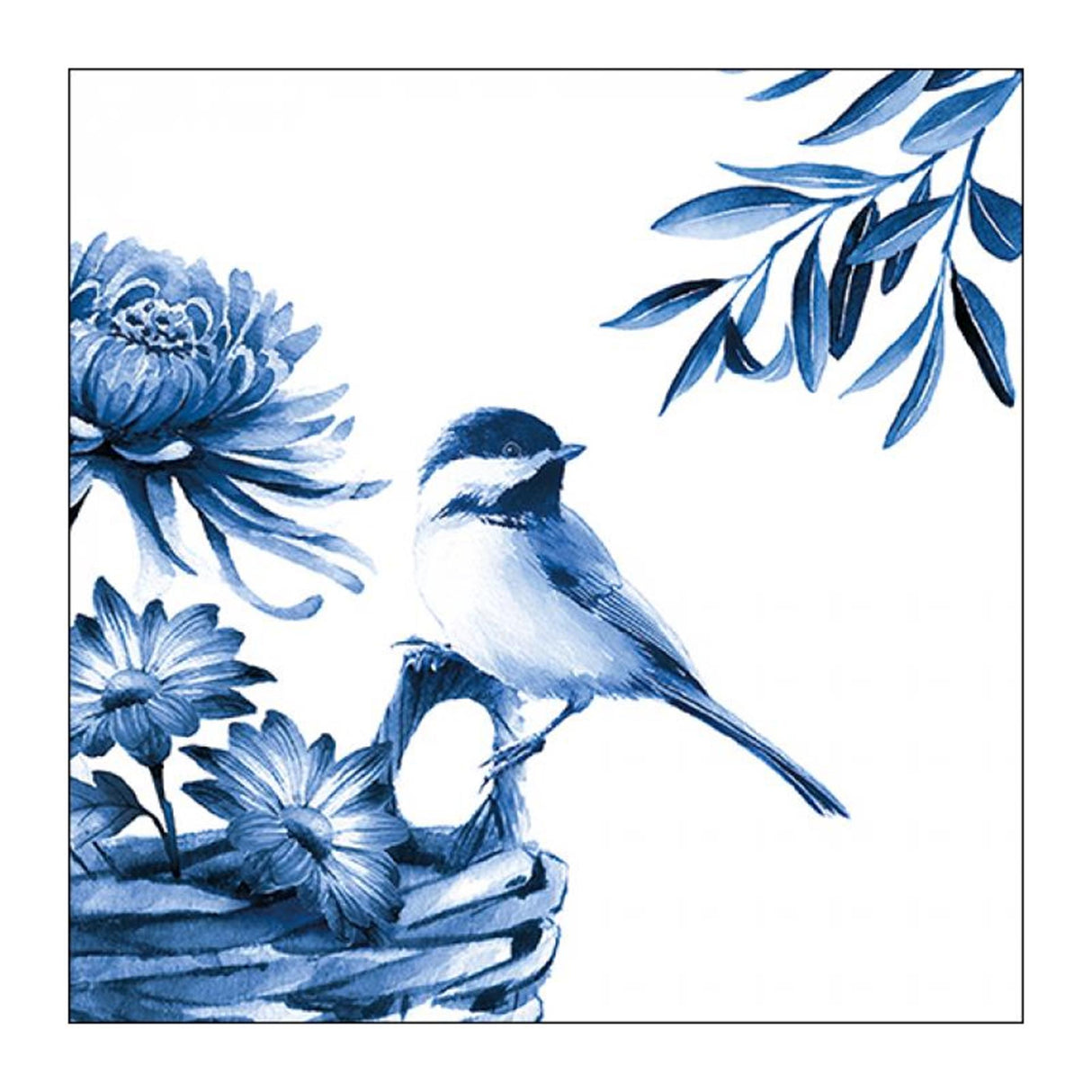 Ambiente servetten blue bird 33x33cm